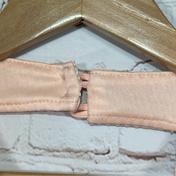 Crystal Doll Dress Womens Size Small Pink Eyelet Fit & Flare Casual Textured - Picture 9 of 13